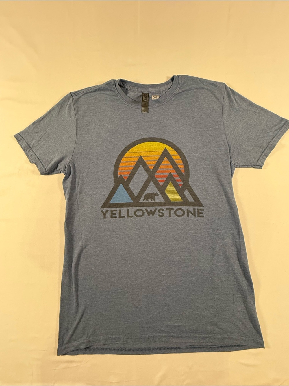 Oura Blue Graphic Yellowstone Short Sleeve Tee